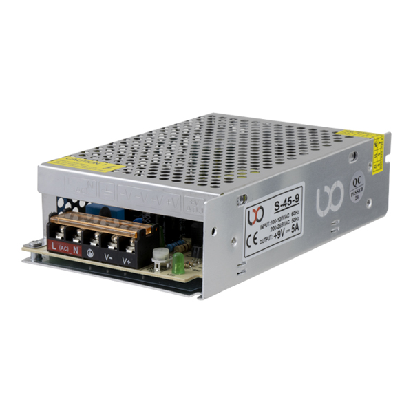 منبع تغذیه سوییچینگ 9 ولت 5 آمپر LXO مدل S-45-9