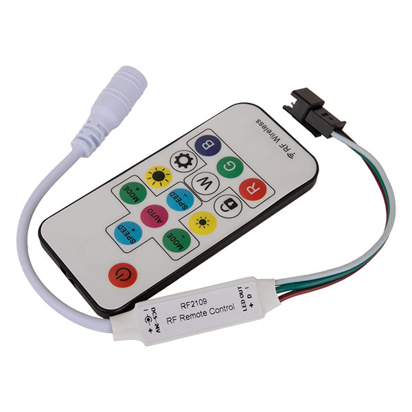 کنترلر RF ریسه LED RGB آیسی دار مدل RF2109 ولتاژ 5 تا 24 ولت