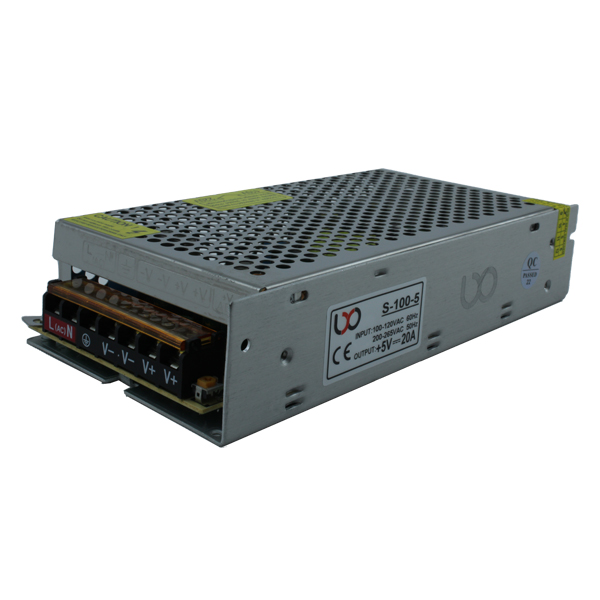 منبع تغذیه سوییچینگ 5 ولت 20 آمپر LXO S-100-5