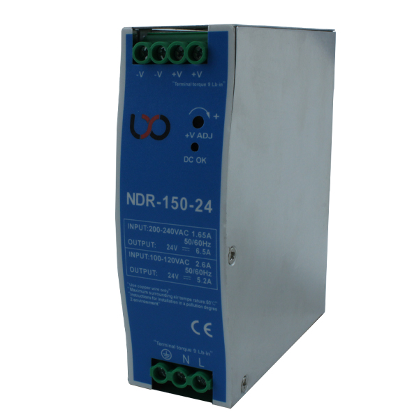 منبع تغذیه صنعتی ریلی 12 ولت 5 آمپر LXO مدل NDR-150-24