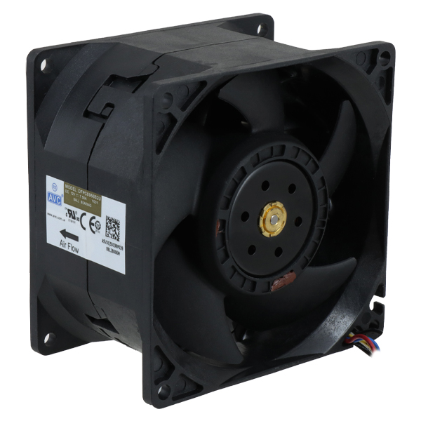 جت فن دوبل 12 ولت 7.5 آمپر بلبرینگی AVC 9x9 مدل DFPC0956B2U