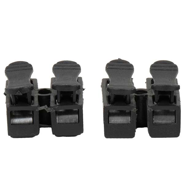 ترمینال برق فشاری مشکی 2 پین سایز کوچک