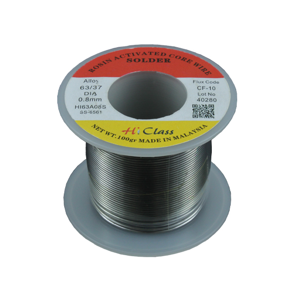 سیم لحیم 0.8 میلی متر 100 گرمی Hi Class