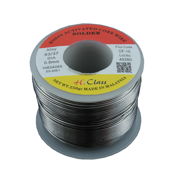 سیم لحیم 0.8 میلی متر 250 گرمی Hi Class