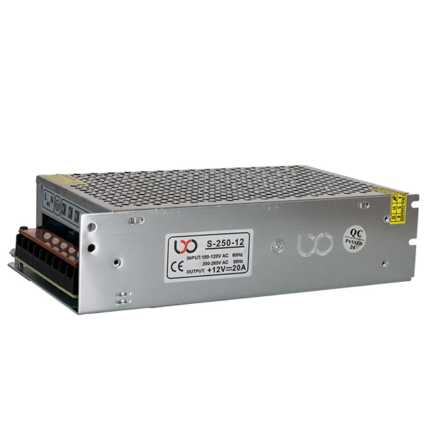 منبع تغذیه سوییچینگ 12 ولت 20 آمپر LXO S-250-12
