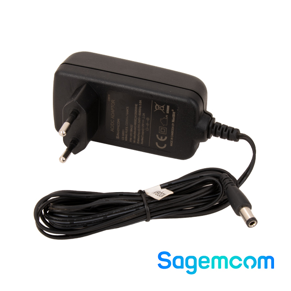 منبع تغذیه آداپتور دیواری 12 ولت 2 آمپر Sagemcom مدل NBSE24120200HE