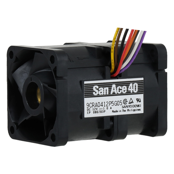 جت فن دوبل 12 ولت 1 آمپر 4x4 بلبرینگی SanAce مدل 9CRA0412P5G05